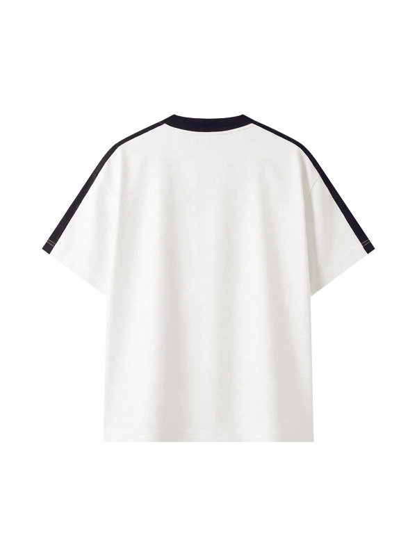Unisex Colorblock Striped T-Shirt