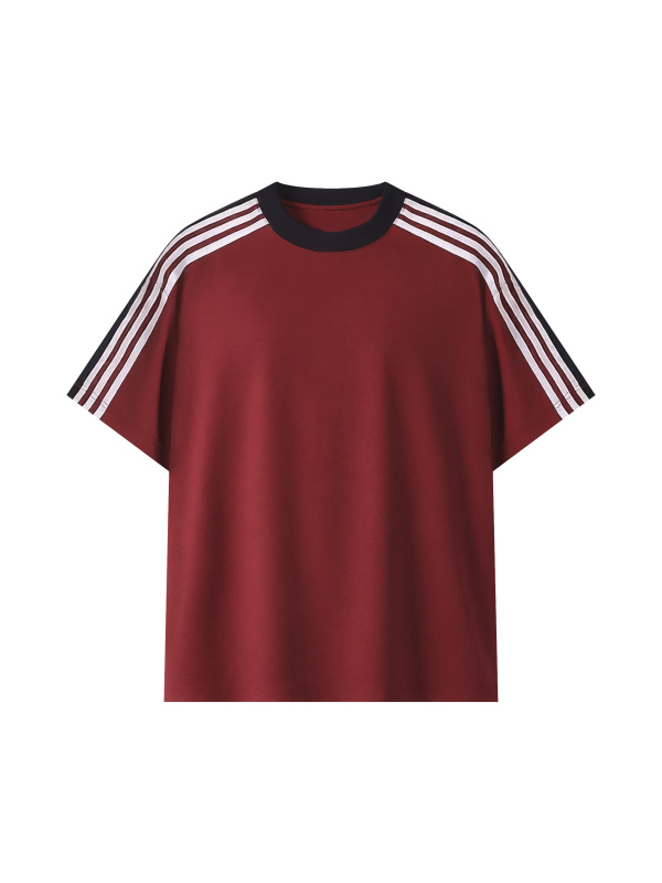 Unisex Colorblock Striped T-Shirt