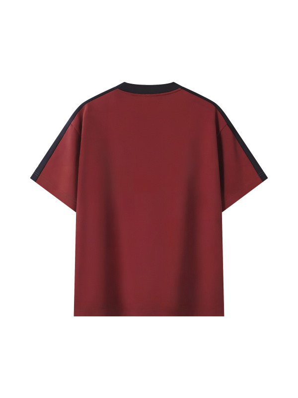 Unisex Colorblock Striped T-Shirt