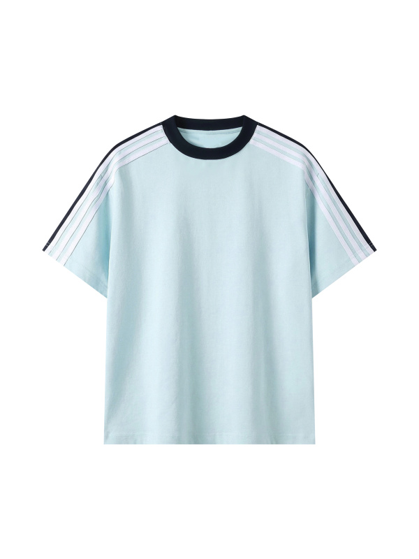 Unisex Colorblock Striped T-Shirt