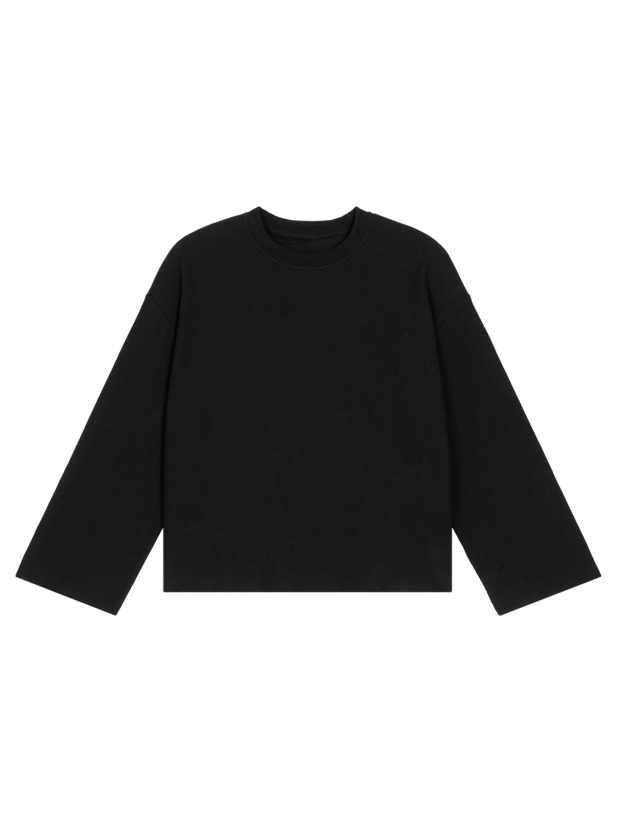 Unisex Waffle Raw Edge T-Shirt
