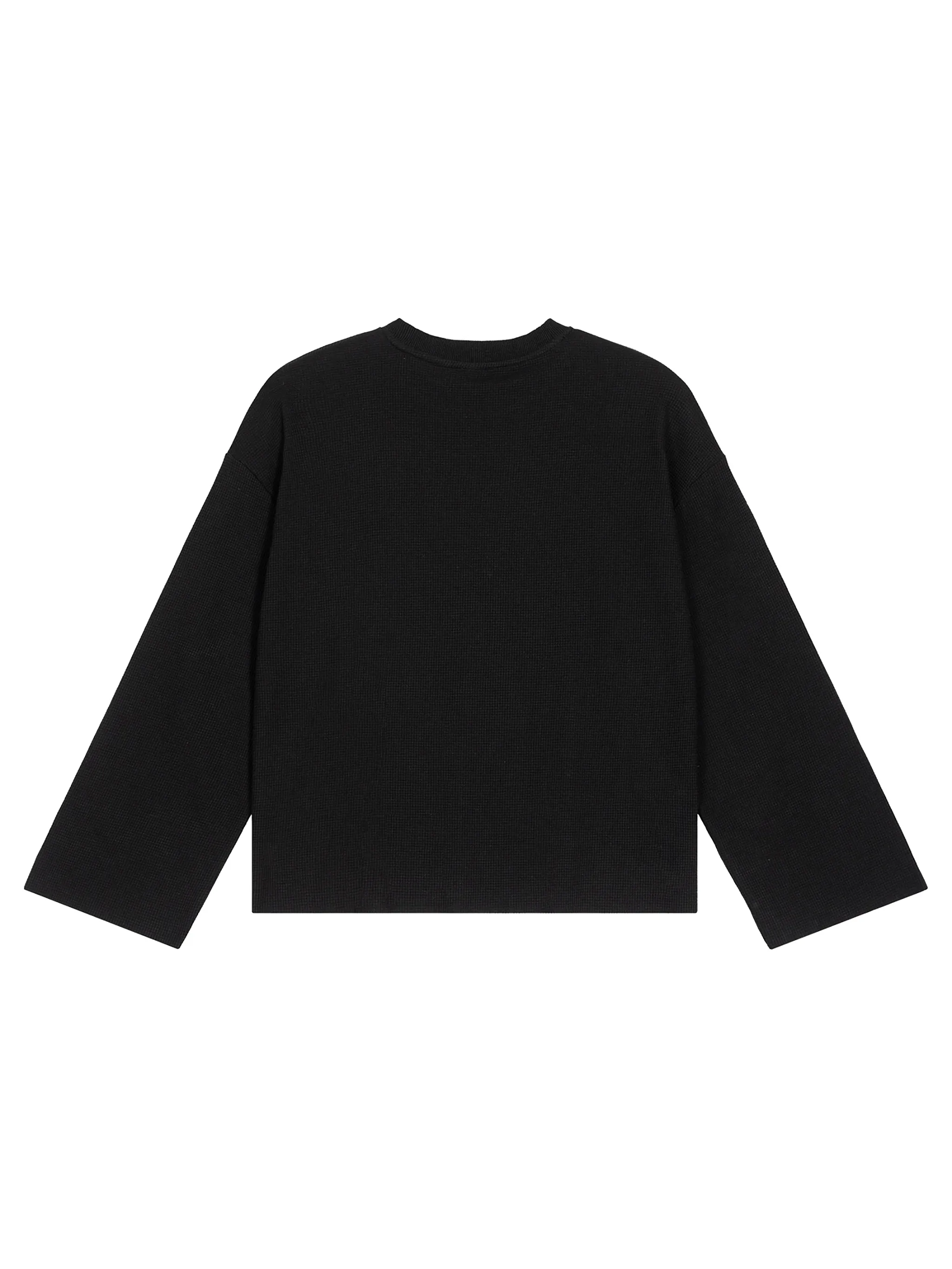 Unisex Waffle Raw Edge T-Shirt