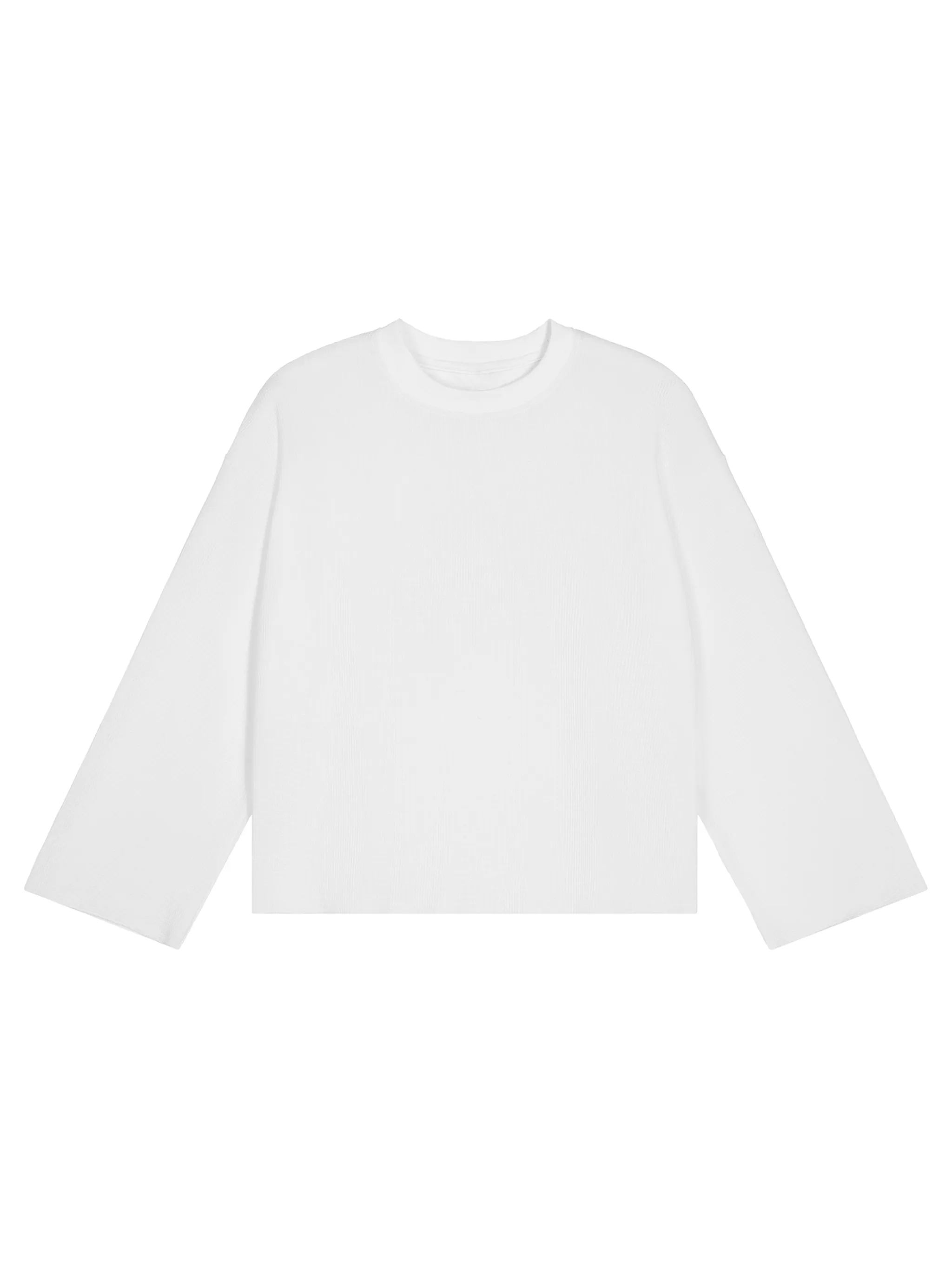 Unisex Waffle Raw Edge T-Shirt
