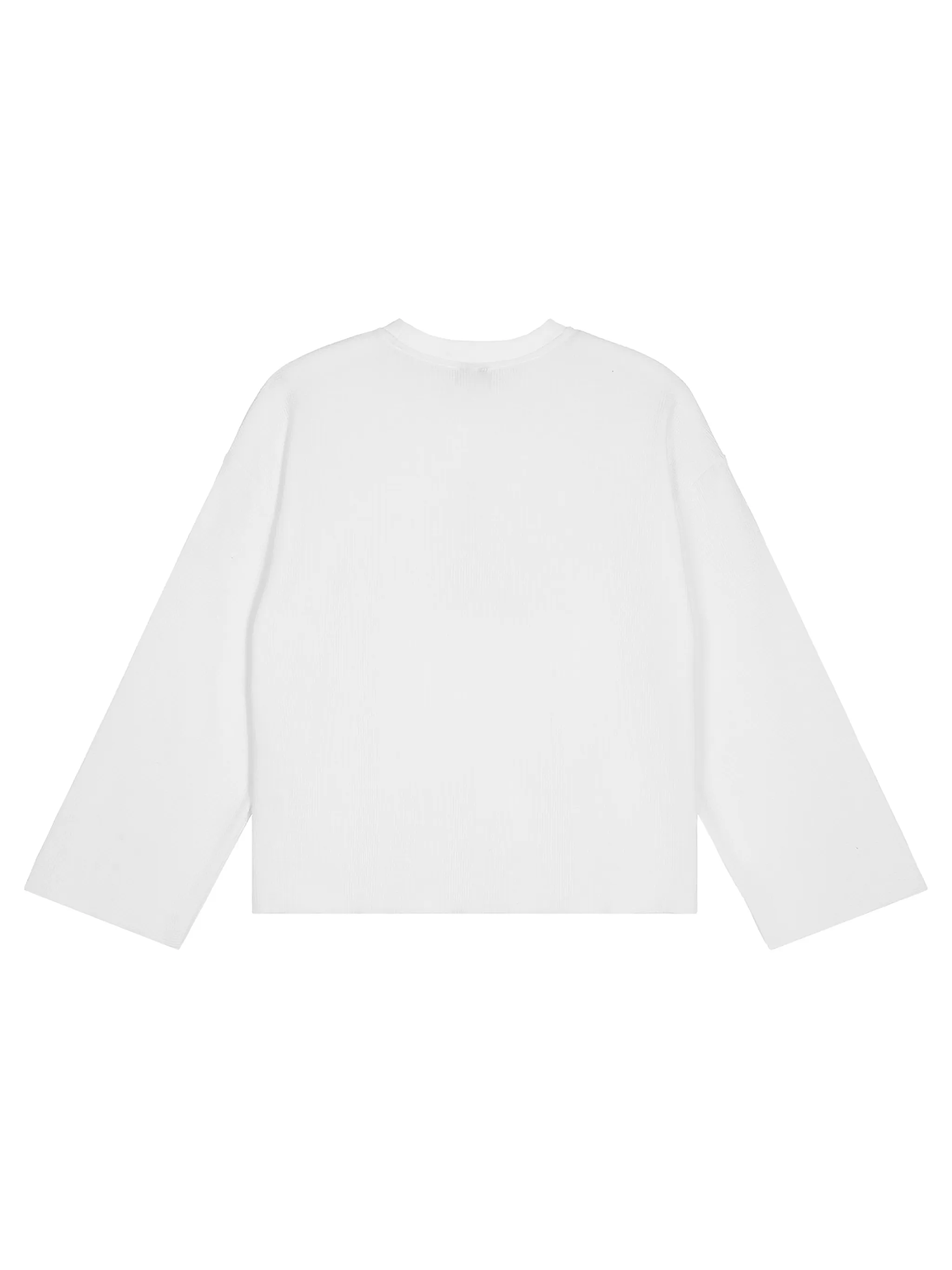 Unisex Waffle Raw Edge T-Shirt