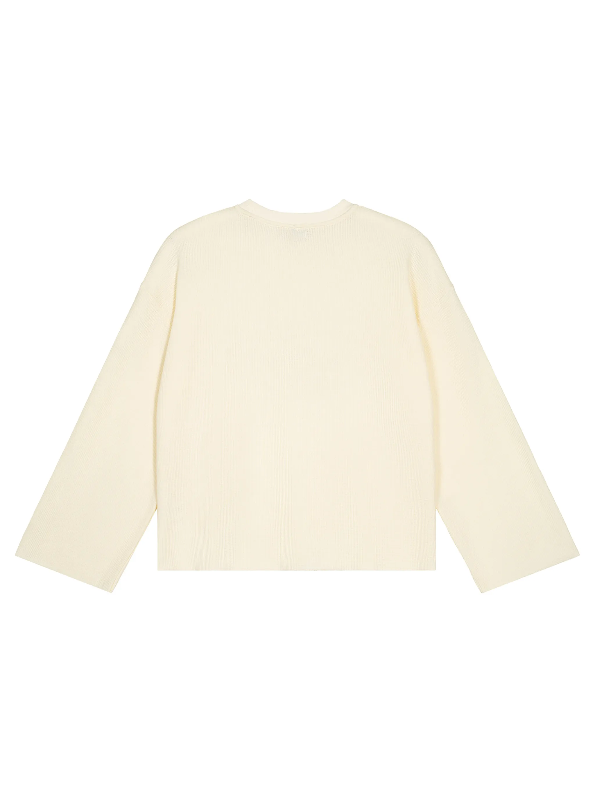 Unisex Waffle Raw Edge T-Shirt
