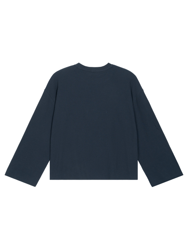 Unisex Waffle Raw Edge T-Shirt