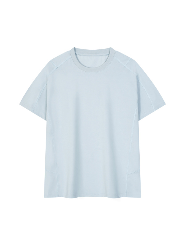 Unisex Contrast Stitch  Regular Fit T-Shirt
