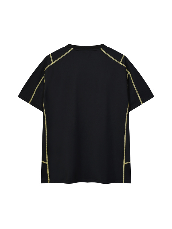 Unisex Contrast Stitch  Regular Fit T-Shirt