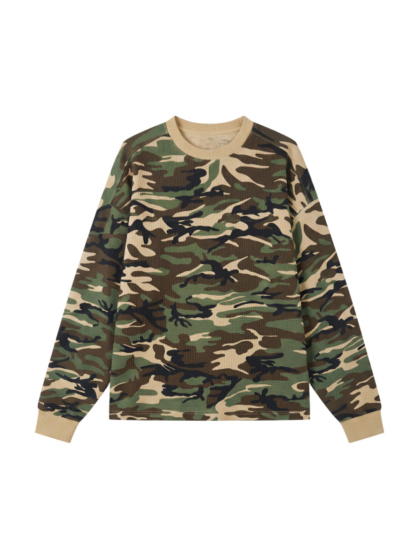 Unisex Waffle Boxy Long Sleeve T-Shirt