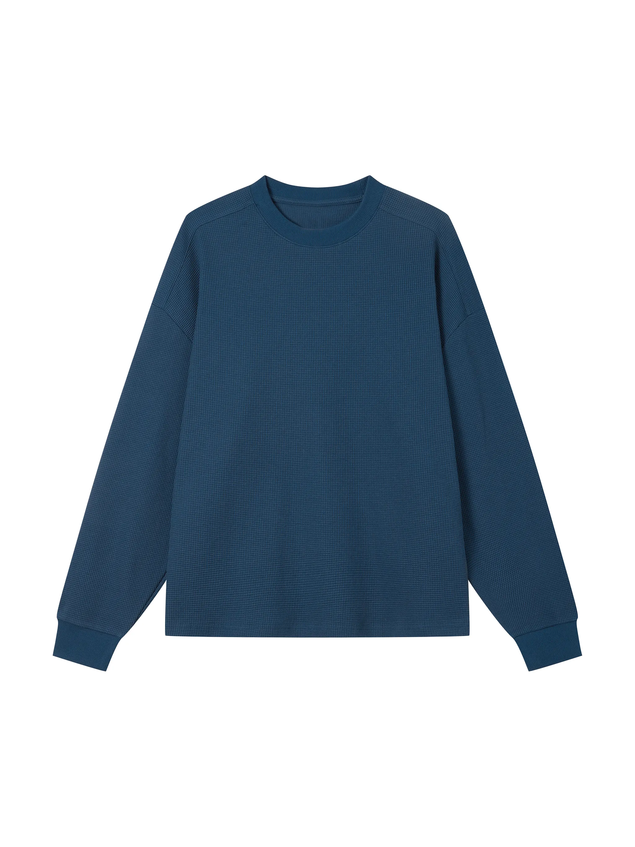 Unisex Waffle Boxy Long Sleeve T-Shirt