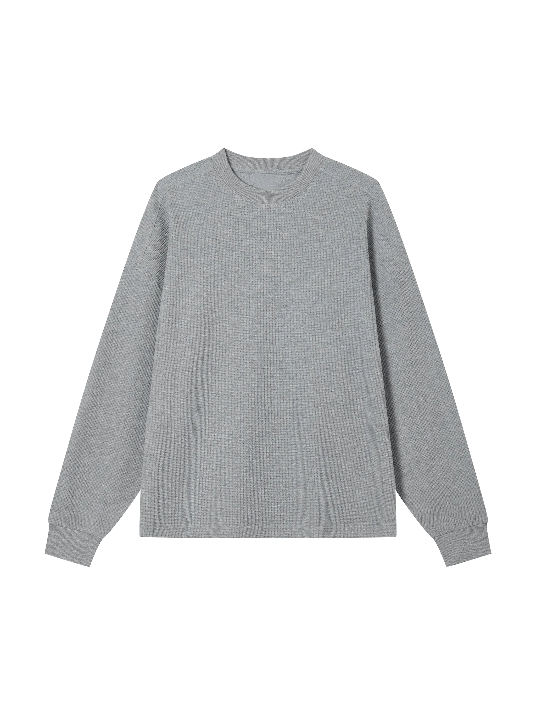 Unisex Waffle Boxy Long Sleeve T-Shirt