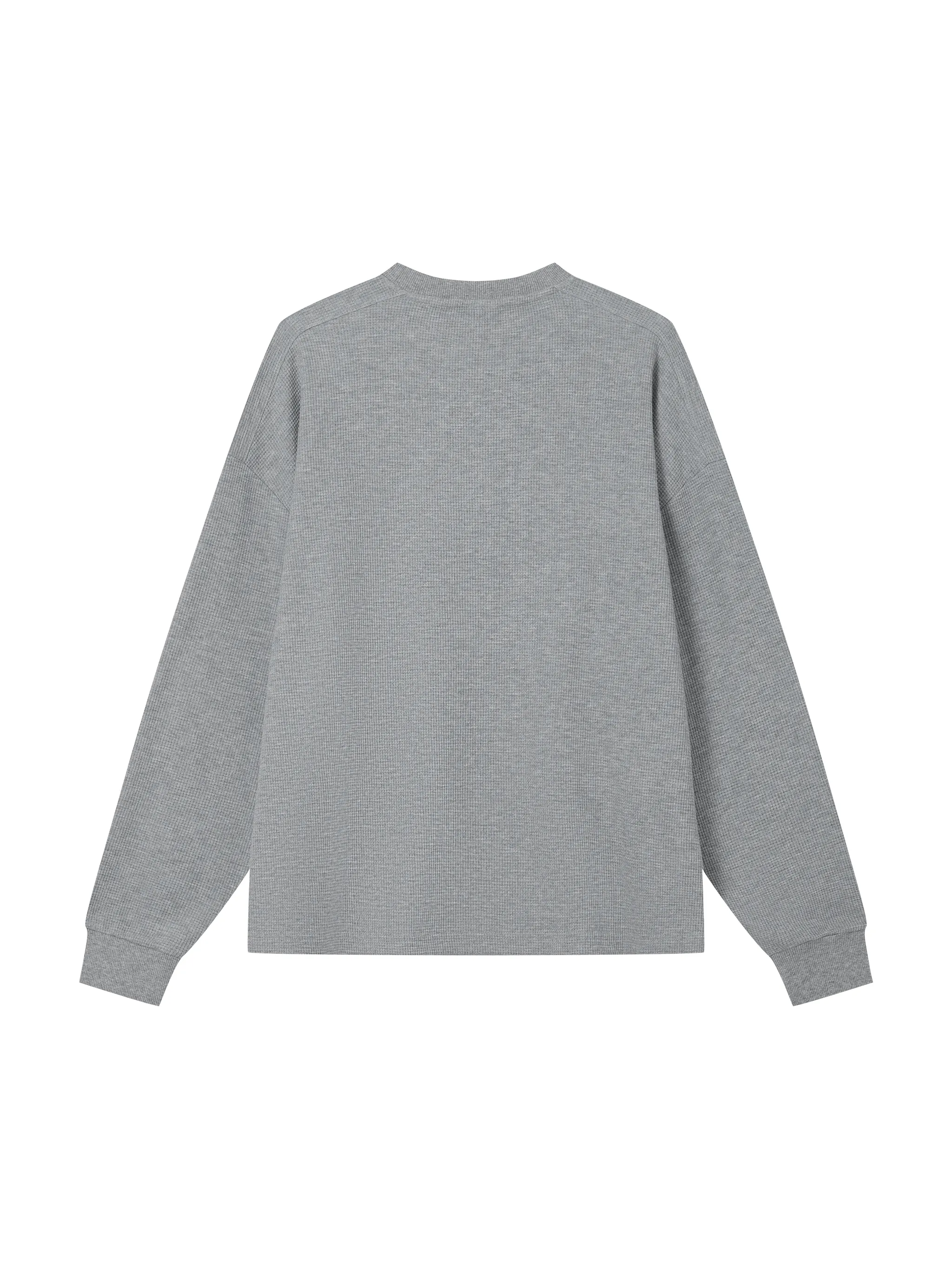 Unisex Waffle Boxy Long Sleeve T-Shirt