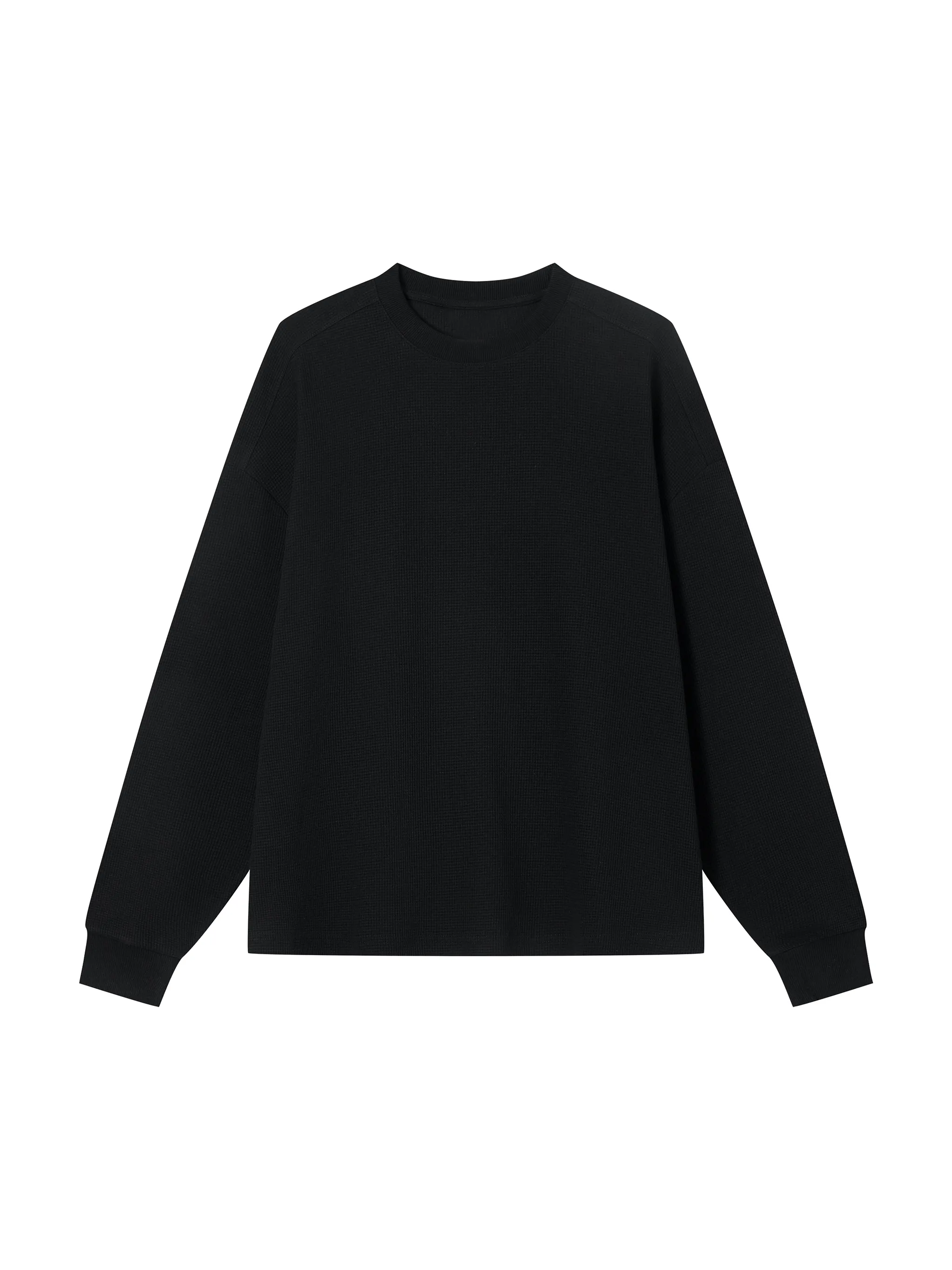 Unisex Waffle Boxy Long Sleeve T-Shirt