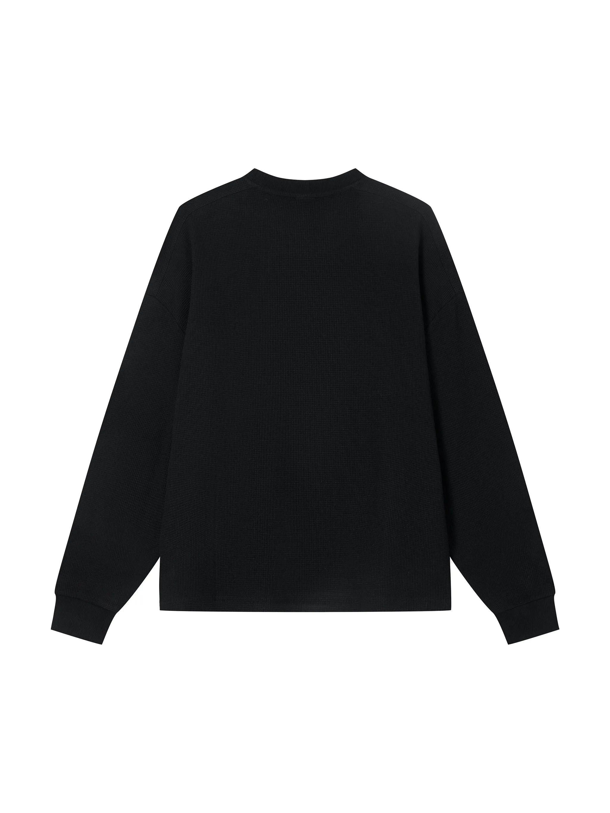 Unisex Waffle Boxy Long Sleeve T-Shirt