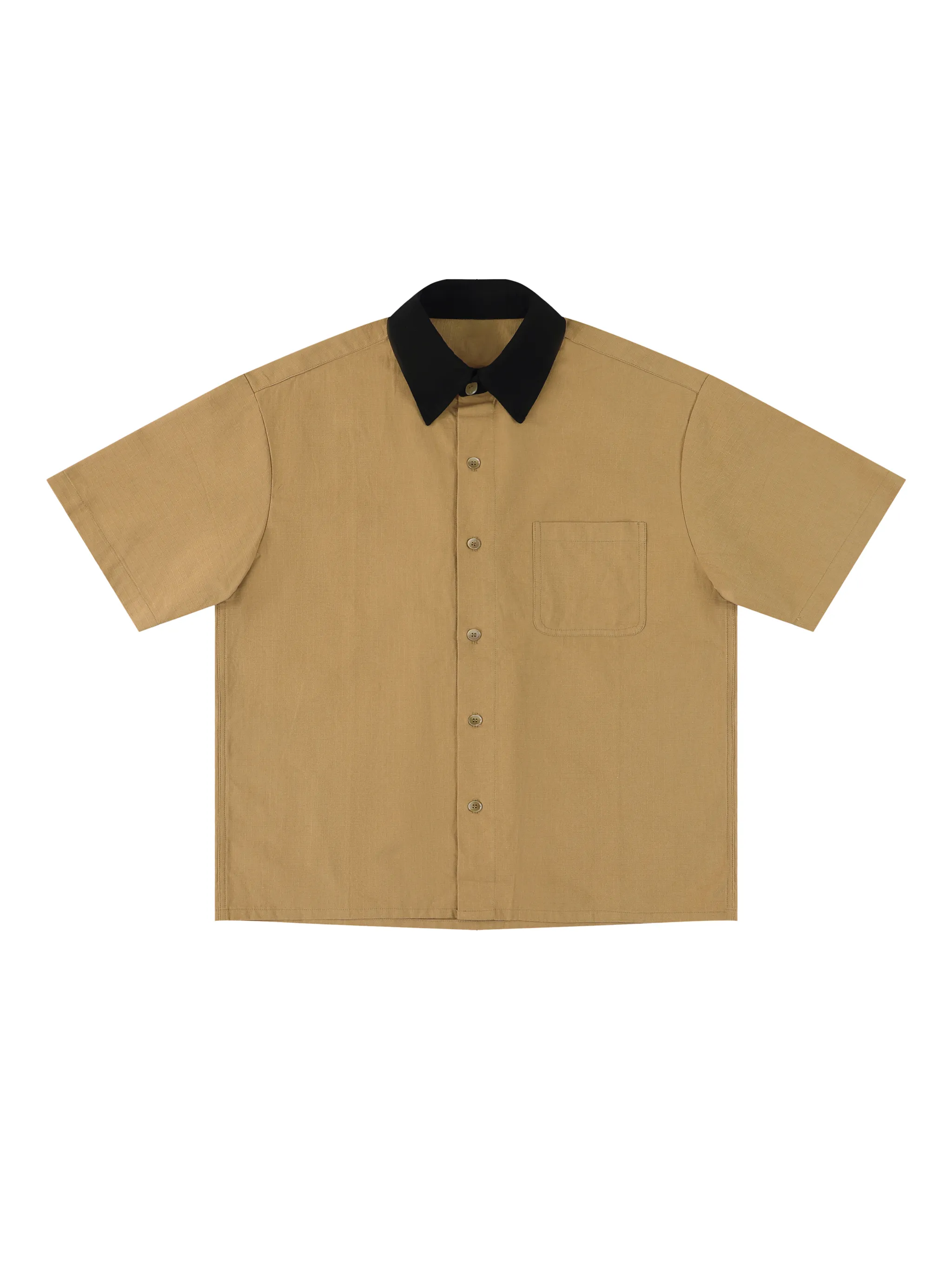 Unisex Color Block Short Sleeve Shirt
