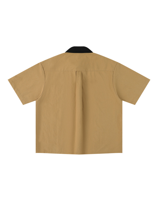 Unisex Color Block Short Sleeve Shirt