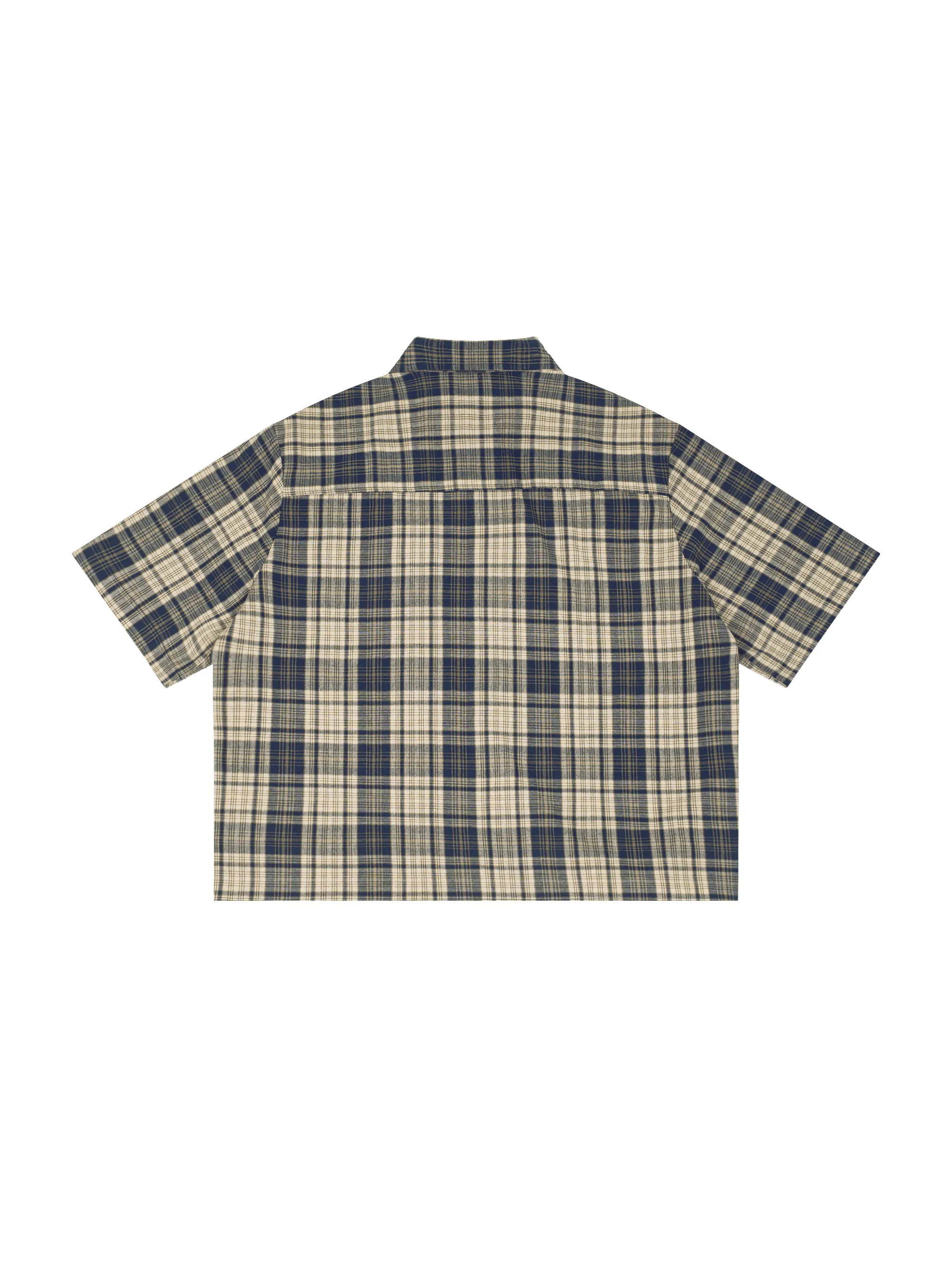 Unisex Plaid Boxy Short Sleeve Shirt