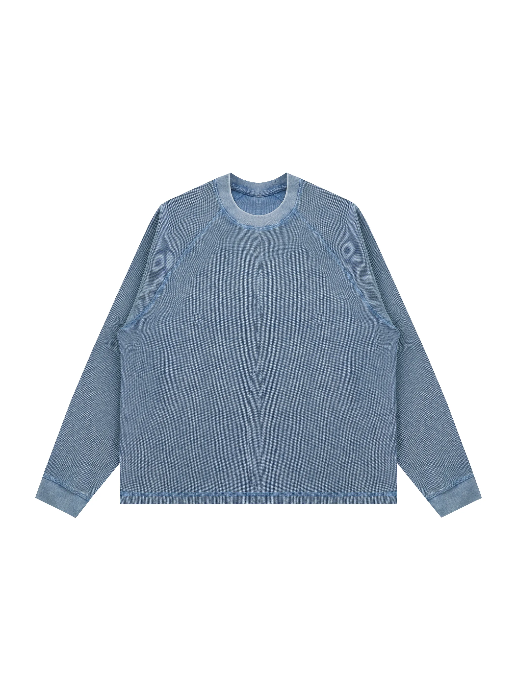 Unisex Vintage Wash Boxy  Waffle T-Shirt
