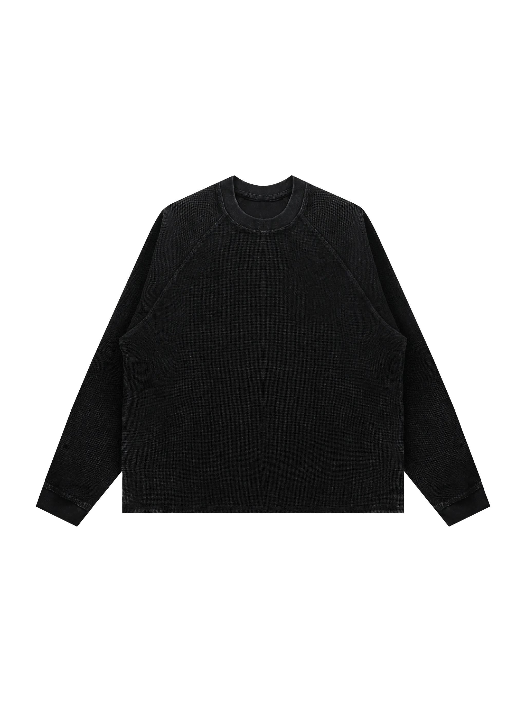 Unisex Vintage Wash Boxy  Waffle T-Shirt