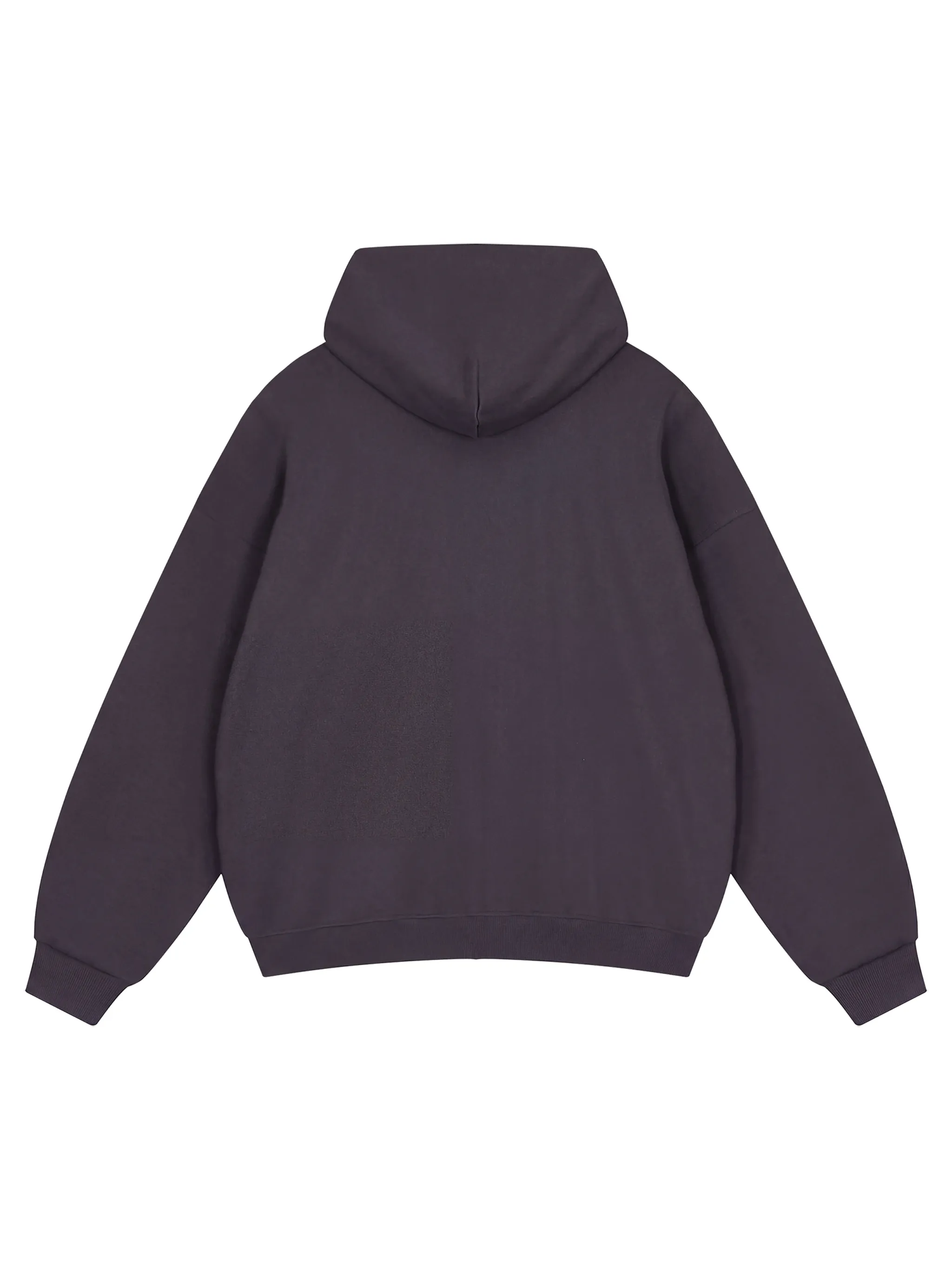 Unisex Loose Solid Full Zip Hoodie