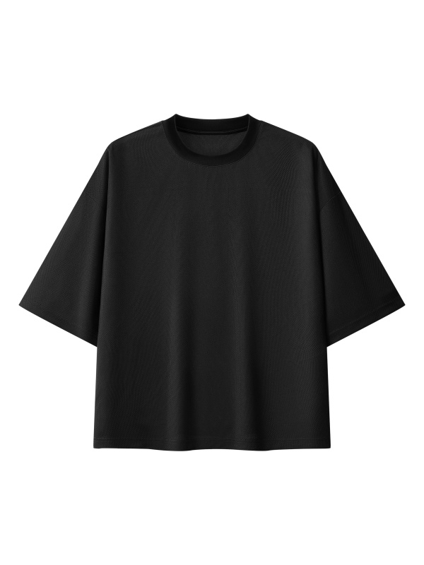 Unisex Boxy Mesh Crewneck T-Shirt