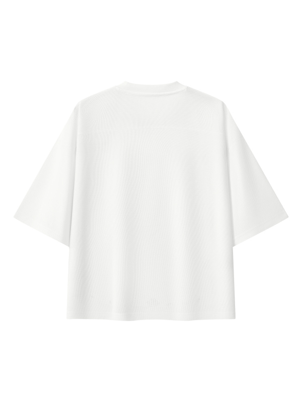 Unisex Boxy Mesh Crewneck T-Shirt