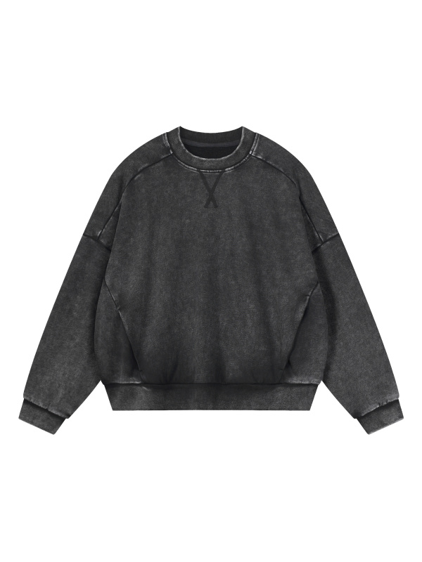 Unisex Mineral Wash Boxy Sweatshirt