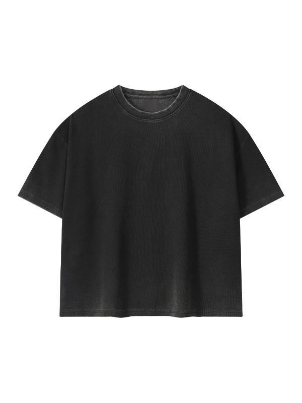 Unisex Vintage Wash Sunfade Boxy Waffle T-Shirt