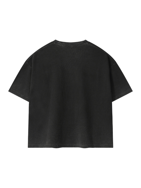 Unisex Vintage Wash Sunfade Boxy Waffle T-Shirt