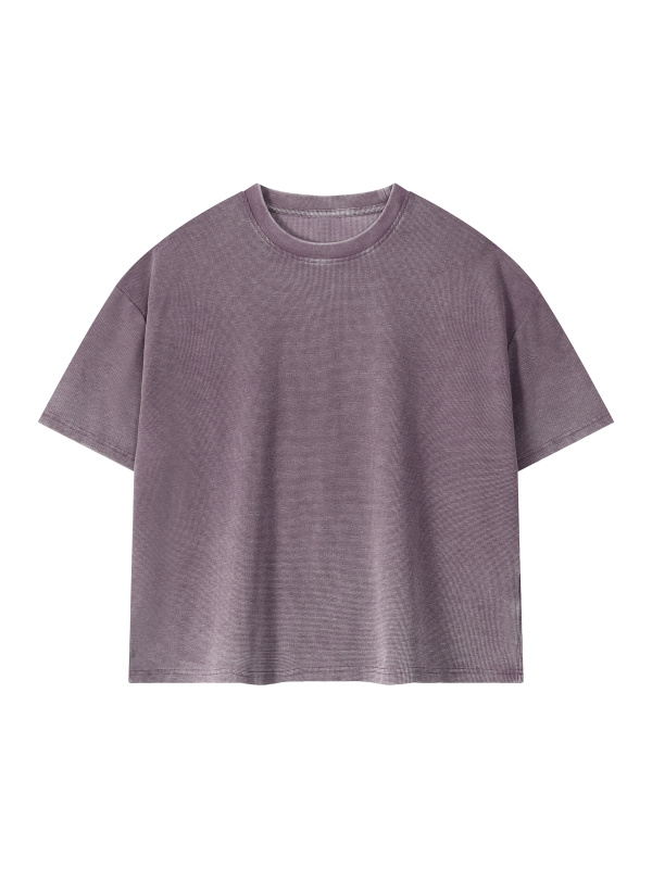 Unisex Vintage Wash Sunfade Boxy Waffle T-Shirt