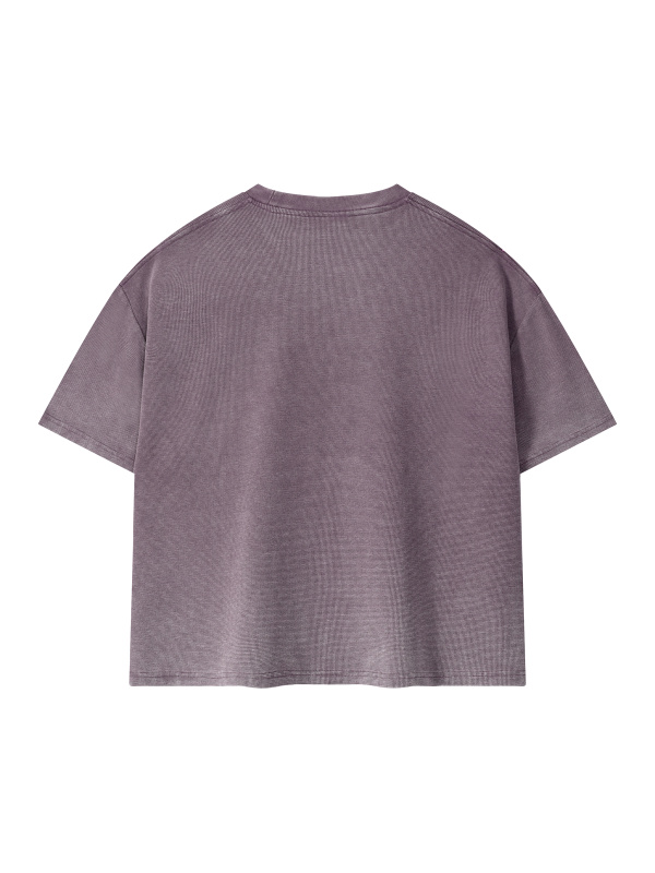 Unisex Vintage Wash Sunfade Boxy Waffle T-Shirt