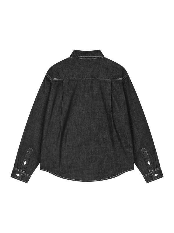 Unisex Vintage Wash Denim Shirt