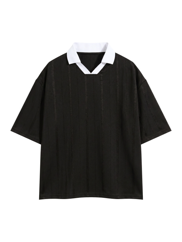 Unisex Striped Boxy Soccer Jersey