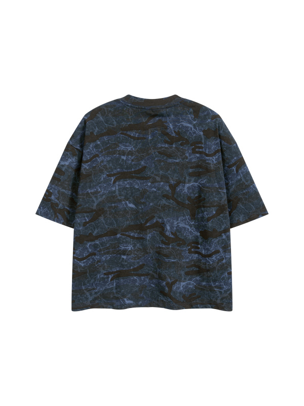 Unisex Boxy Camo Print T-Shirt