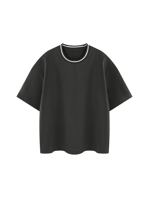 Unisex Boxy Ribbed T-Shirt