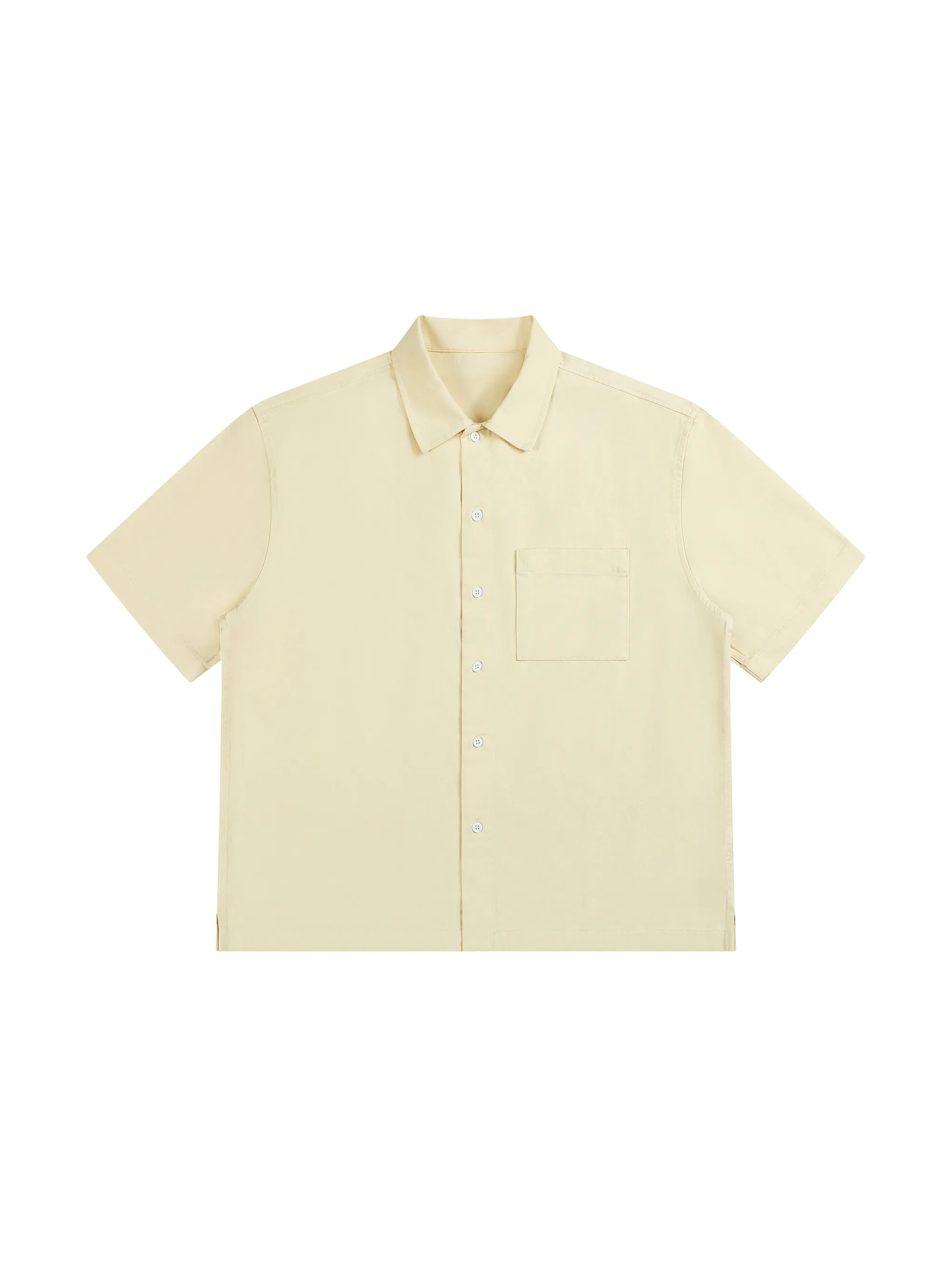 Unisex Boxy Patch Pocket Short Sleeve Shirt
