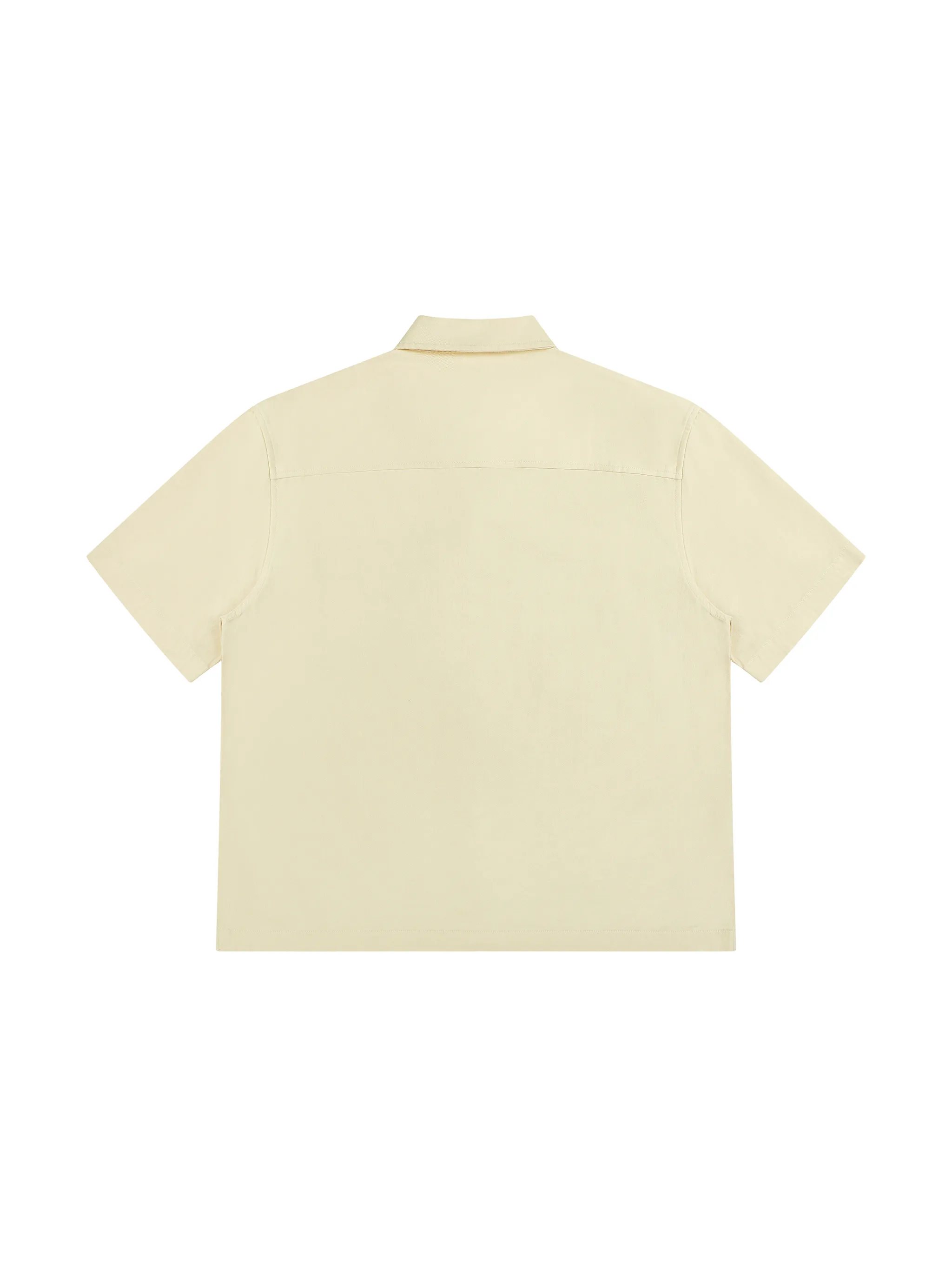 Unisex Boxy Patch Pocket Short Sleeve Shirt