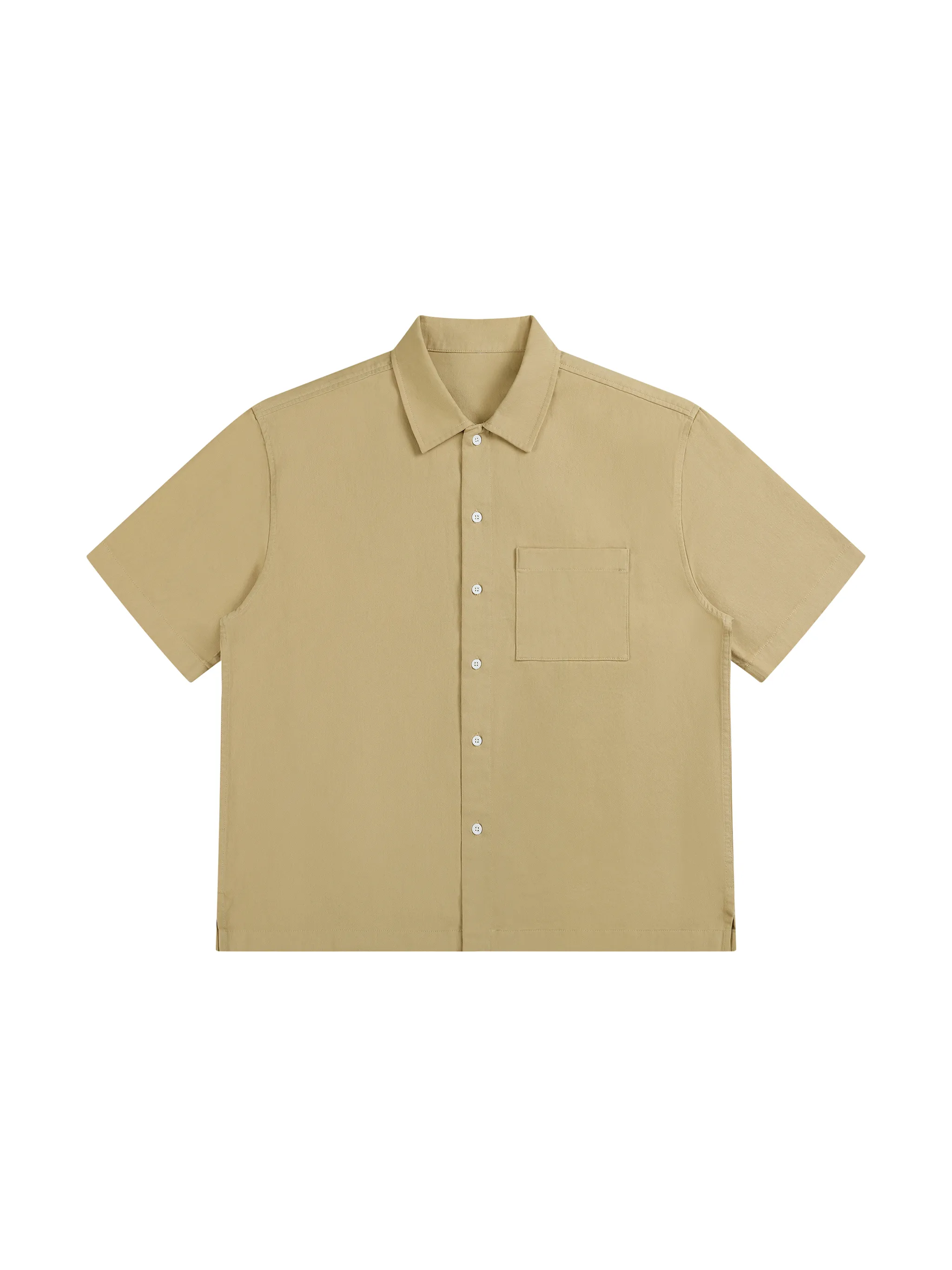 Unisex Boxy Patch Pocket Short Sleeve Shirt