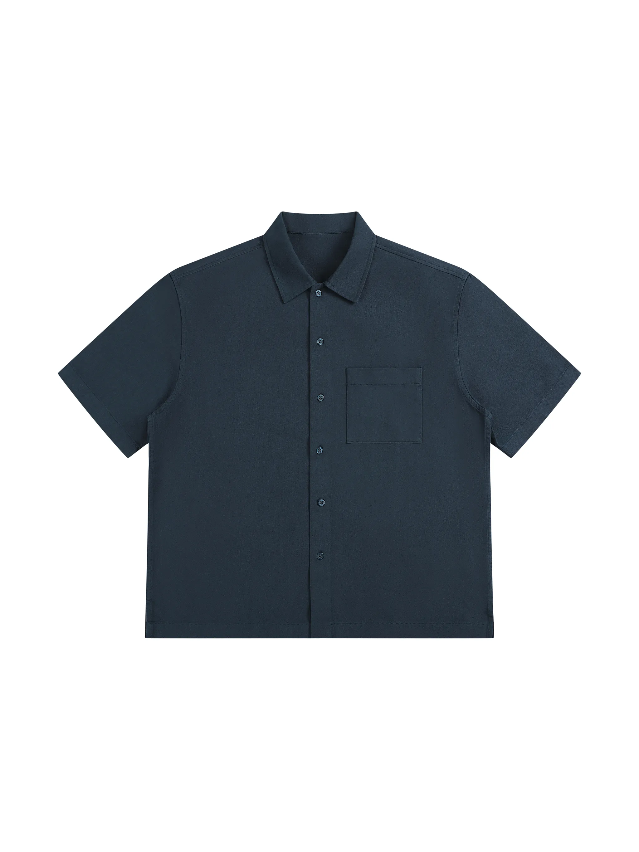 Unisex Boxy Patch Pocket Short Sleeve Shirt