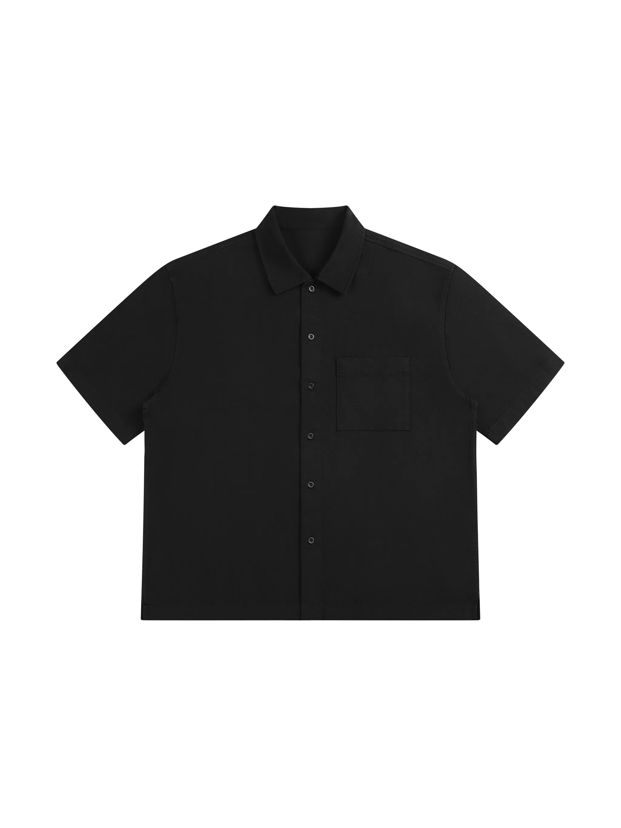 Unisex Boxy Patch Pocket Short Sleeve Shirt