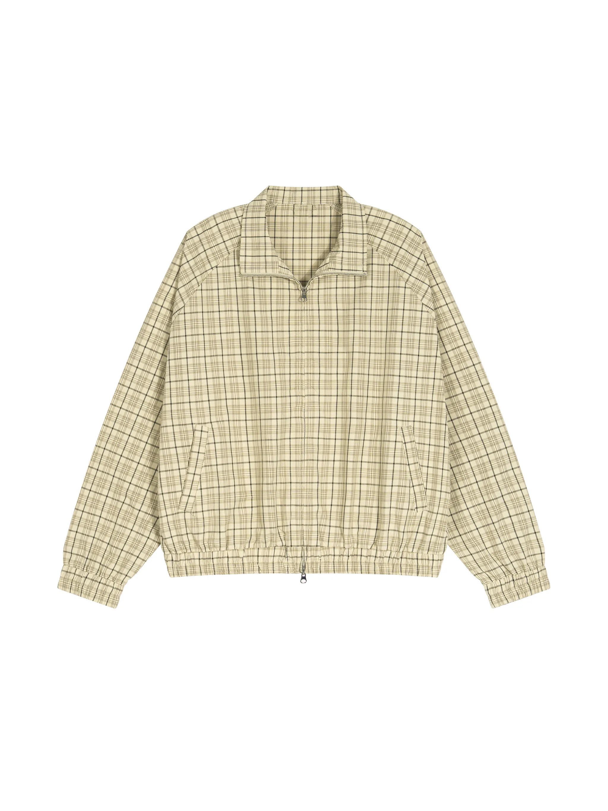Unisex Plaid Full-Zip Track Jacket