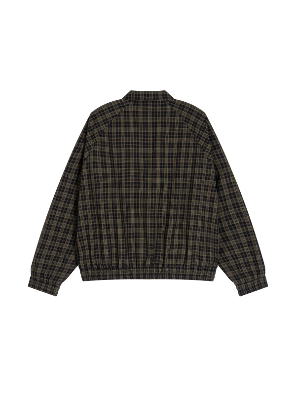 Unisex Plaid Full-Zip Track Jacket