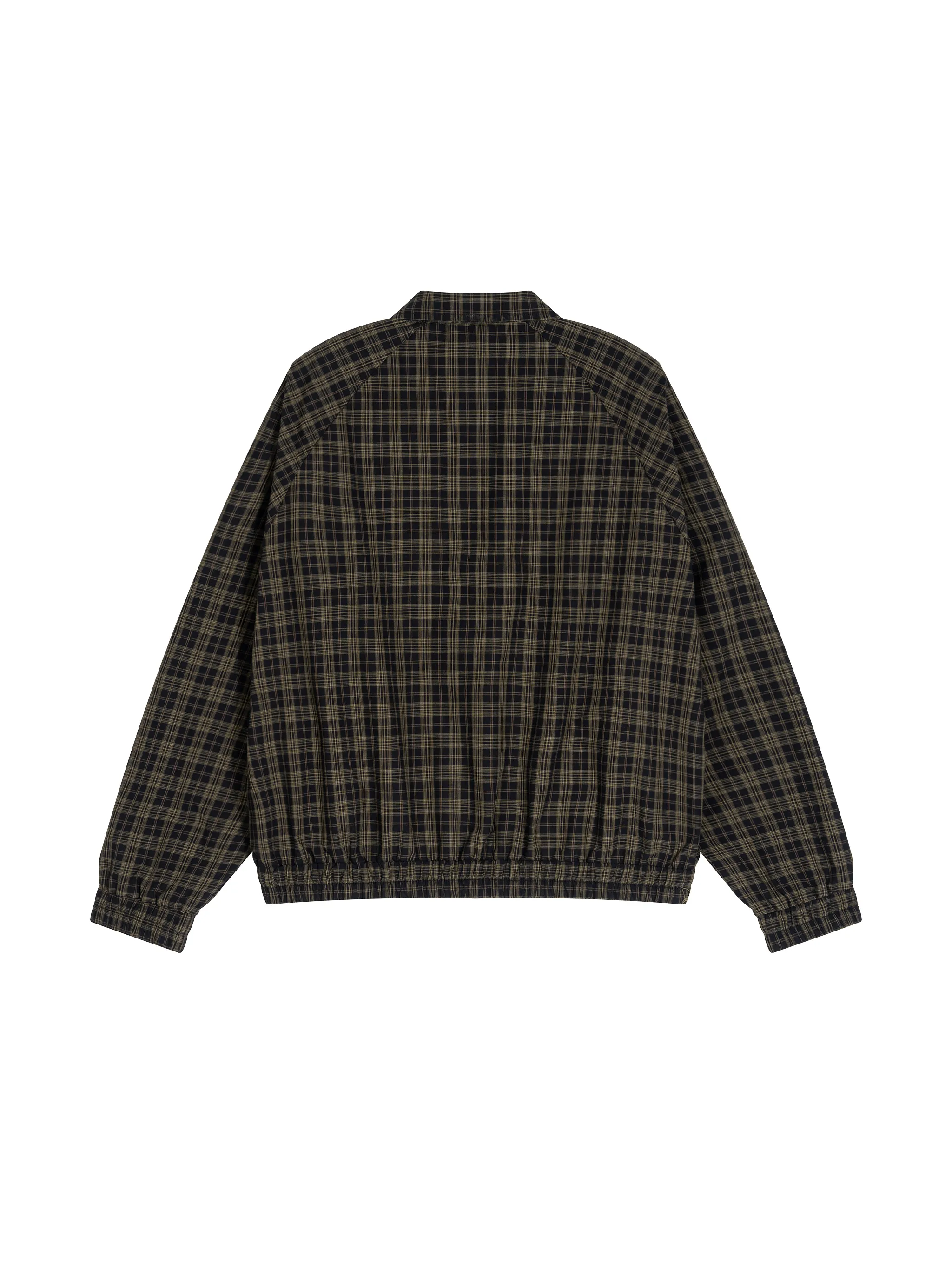 Unisex Plaid Full-Zip Track Jacket