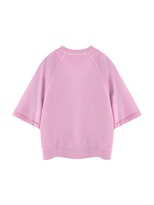 Unisex Vintage Wash Boxy Short Sleeve Sweatshirt