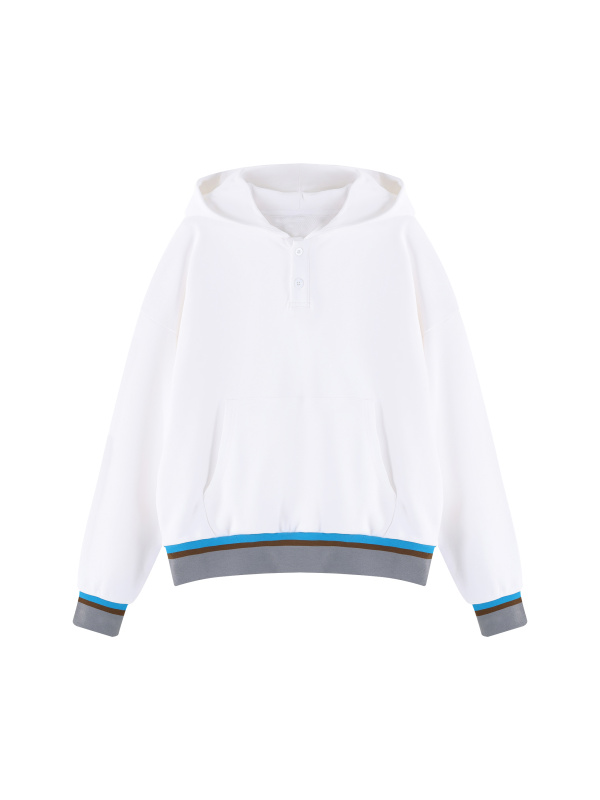 Unisex Oversized Color Block Boxy Hoodie