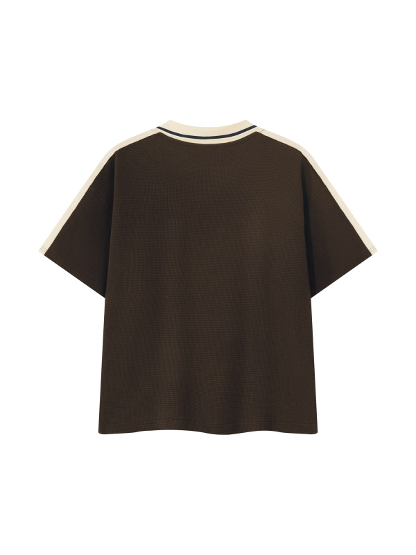 Unisex Color Block Polo Shirt