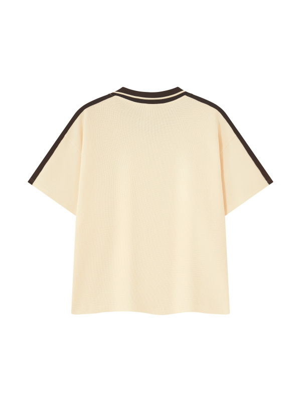 Unisex Color Block Polo Shirt