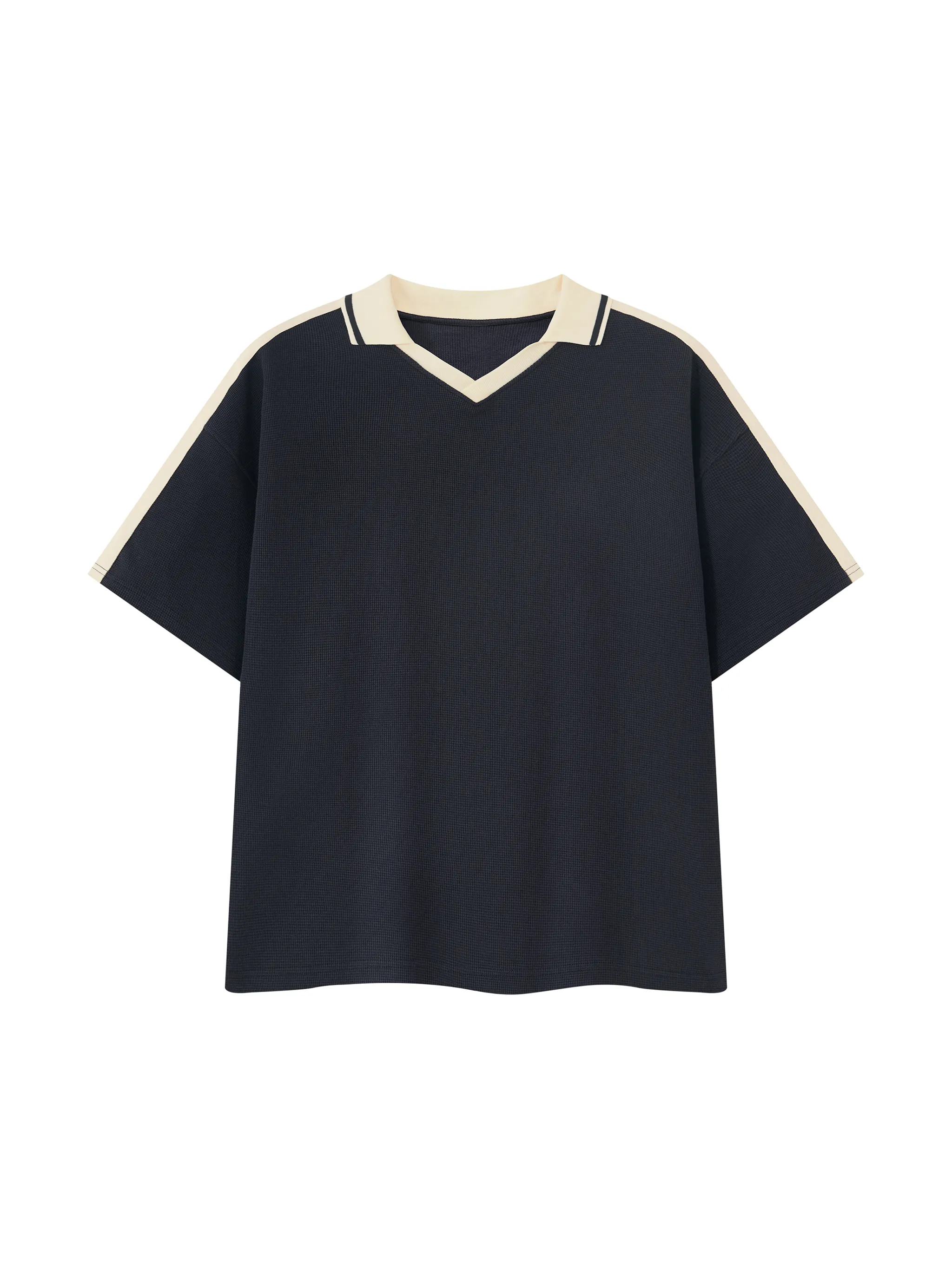 Unisex Color Block Polo Shirt