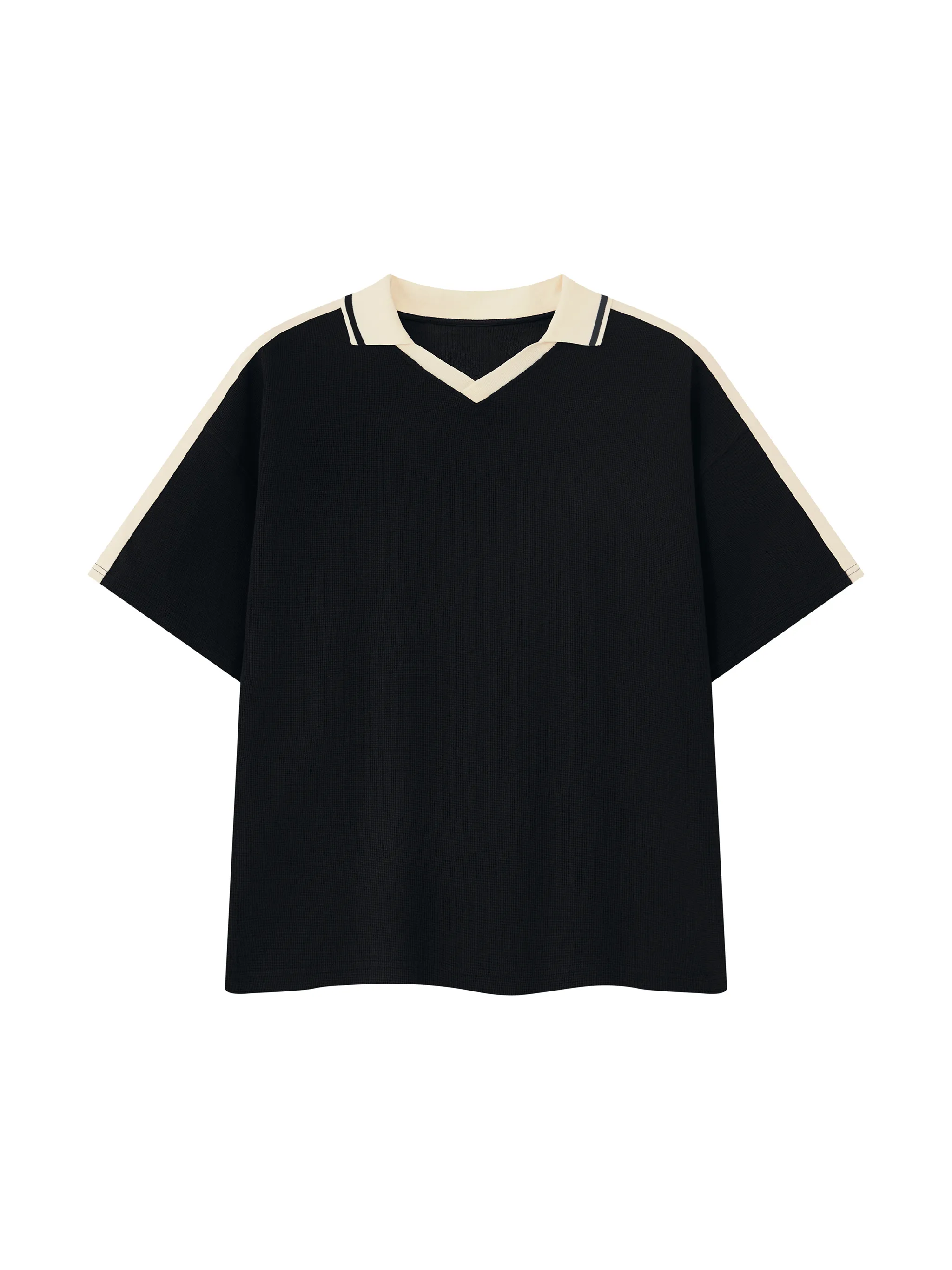 Unisex Color Block Polo Shirt