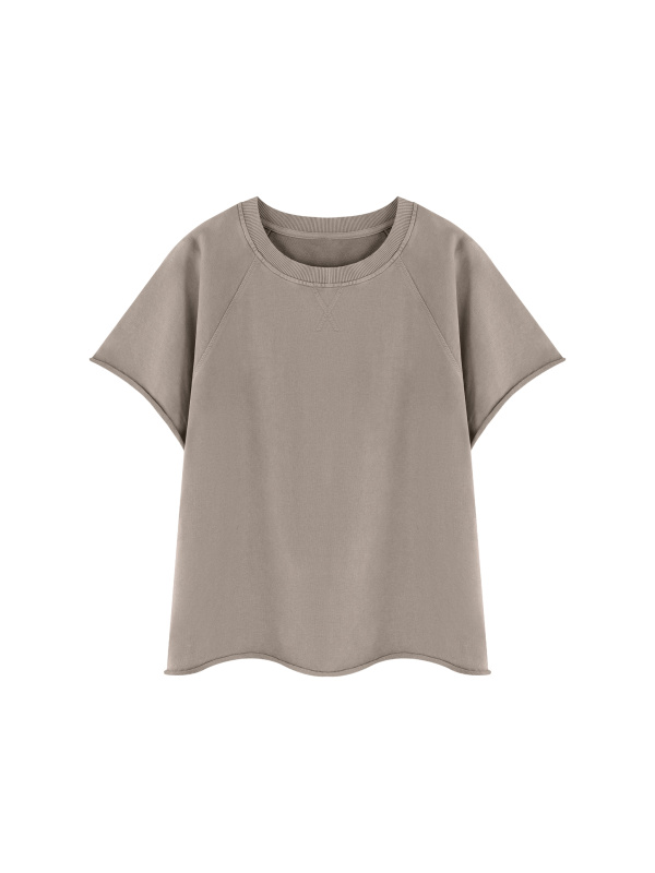 Unisex Vintage Wash Raw Edge T-Shirt